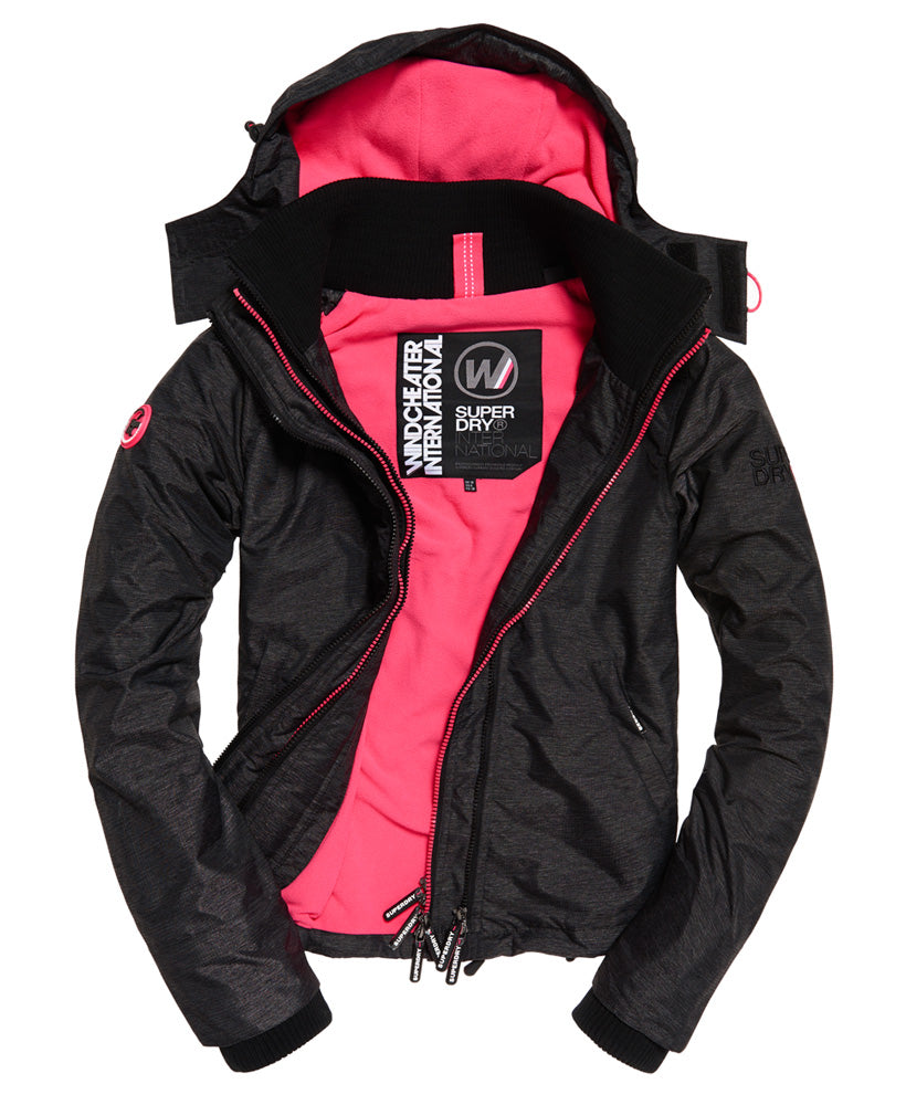 Black Linear Marl/Hot Pink