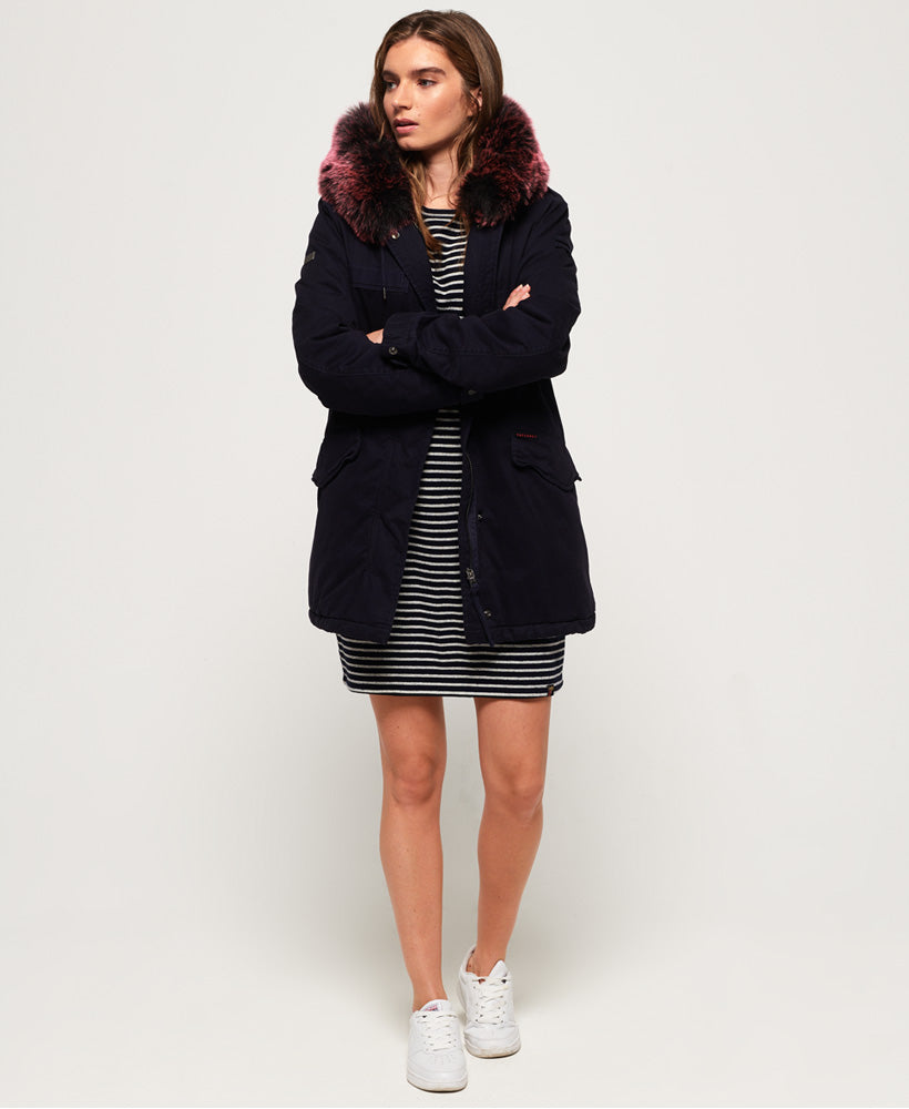 Dark Navy/Pink Fur