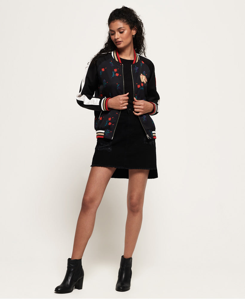 Black Floral Print