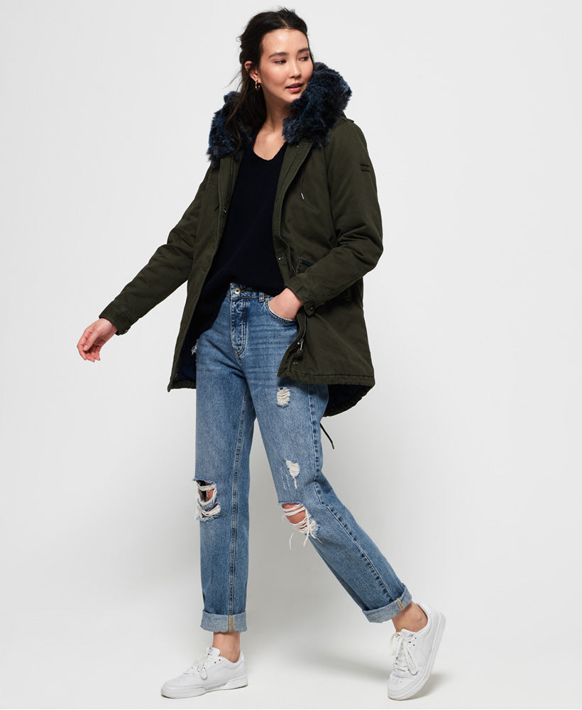 Khaki/Blue Fur