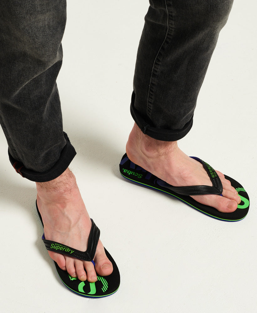 Scuba Faded Logo Flip Flop Mens