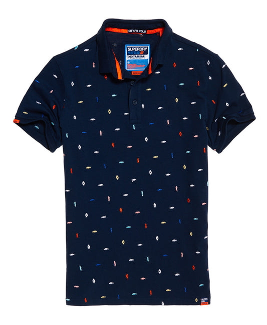 City State Broderie Polo Homme