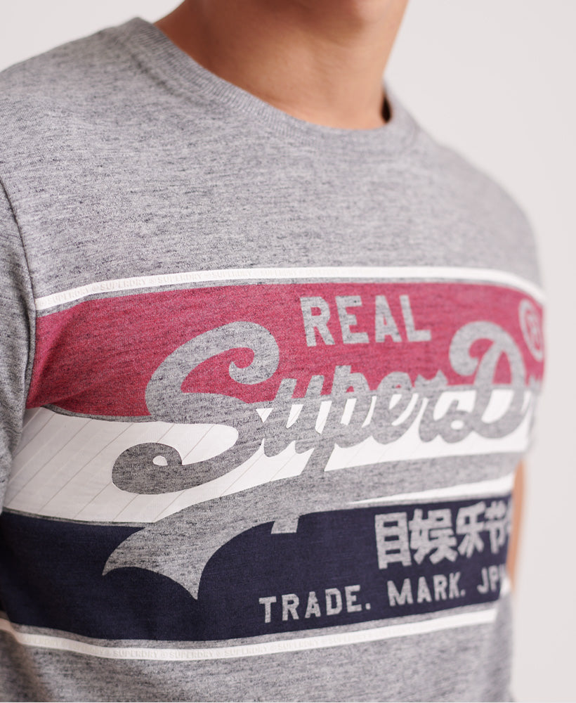 Vintage Logo Racer Panel Tee Mens
