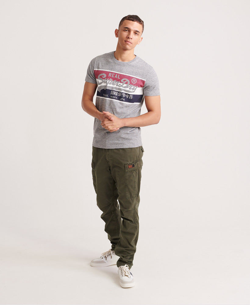 Vintage Logo Racer Panel Tee Mens