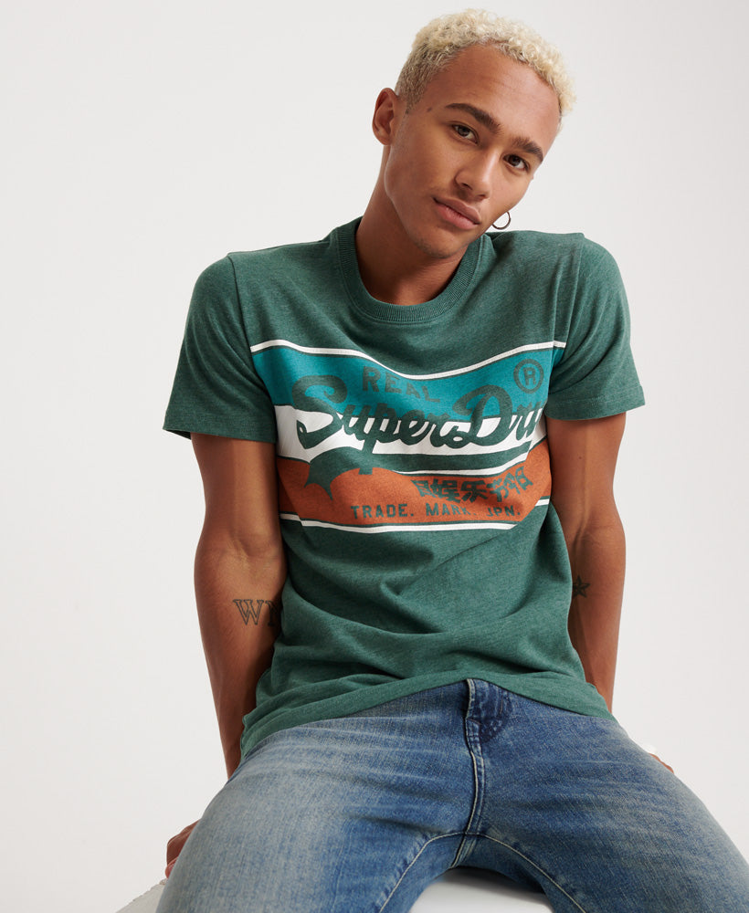 Vintage Logo Racer Panel Tee Mens