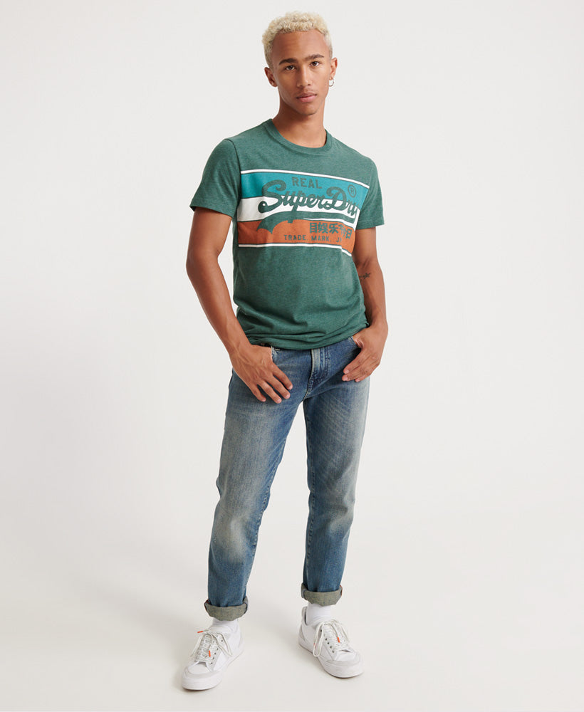 Vintage Logo Racer Panel Tee Mens