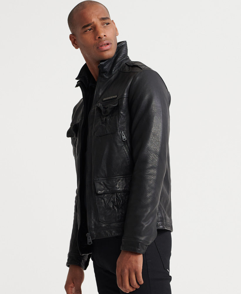 Icon Brad Leather Jacket Mens
