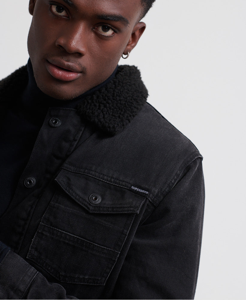 Hacienda Sherpa Denim Jacket Mens