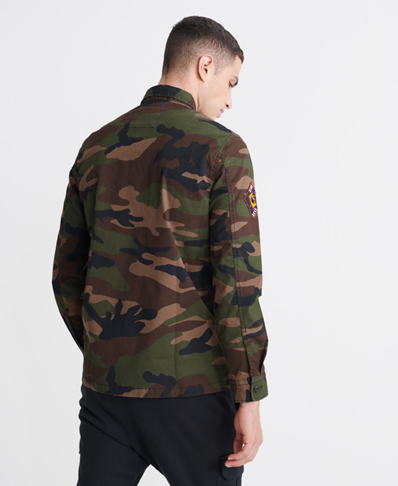 Core Military Patched L/S Shirt Mens