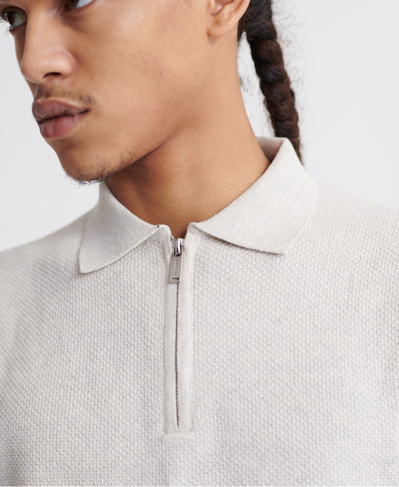 Edit S/S Knitted Polo Mens