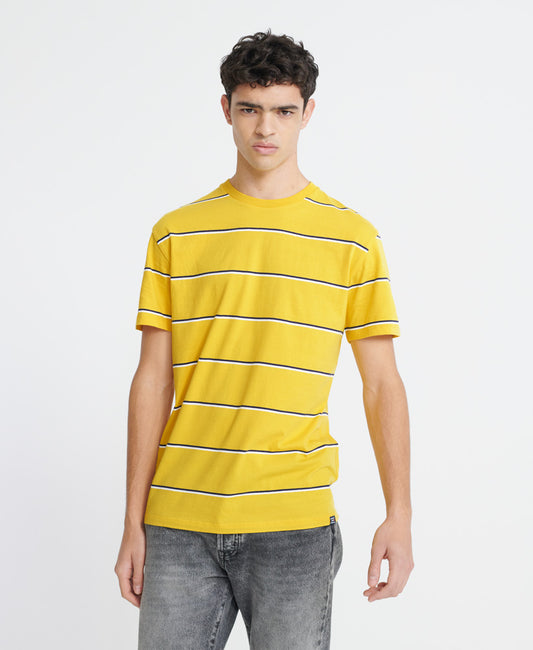 City Neon Box Fit Stripe T-shirt Homme