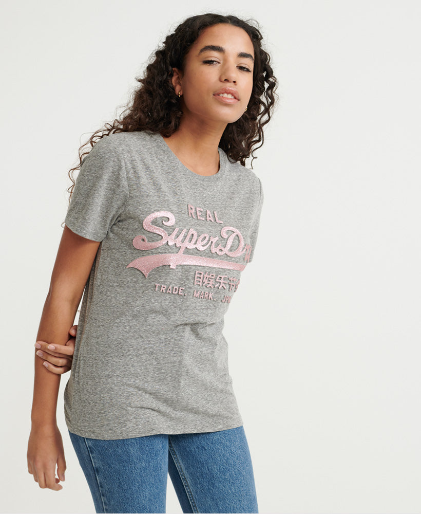 Vl Glitter Emboss Entry Tee Womens