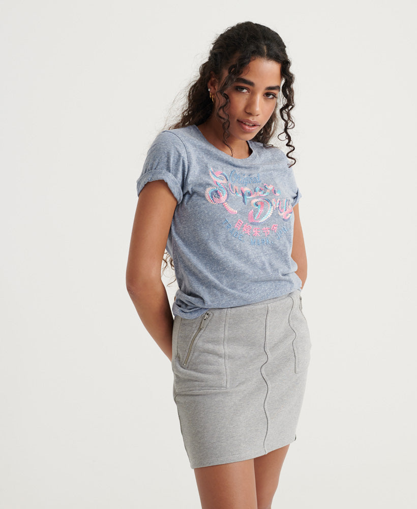 No Multi Embroidery Entry Tee Womens