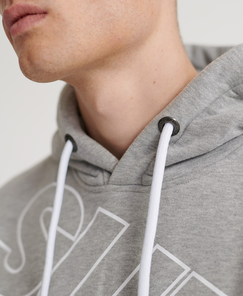 City Neon Oversized Print Hood Mens