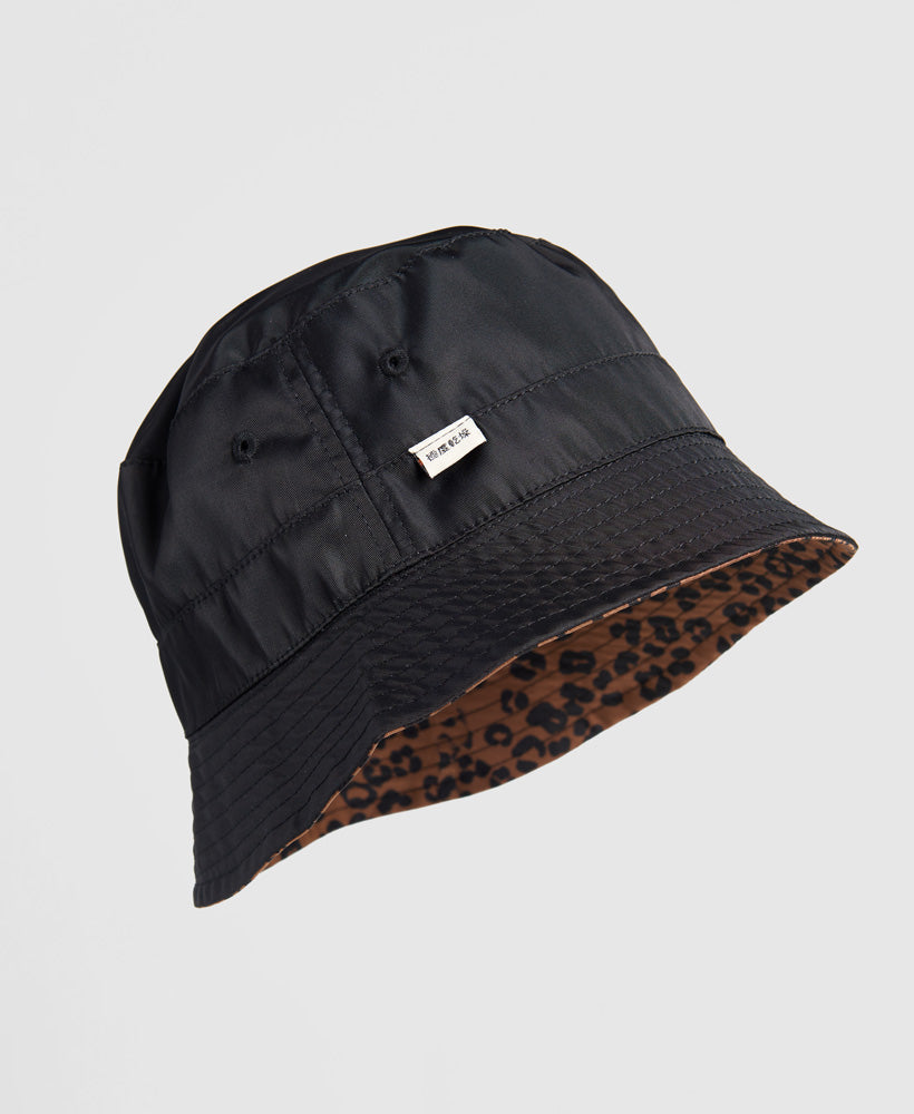 Nylon Reversible Bucket Hat Womens