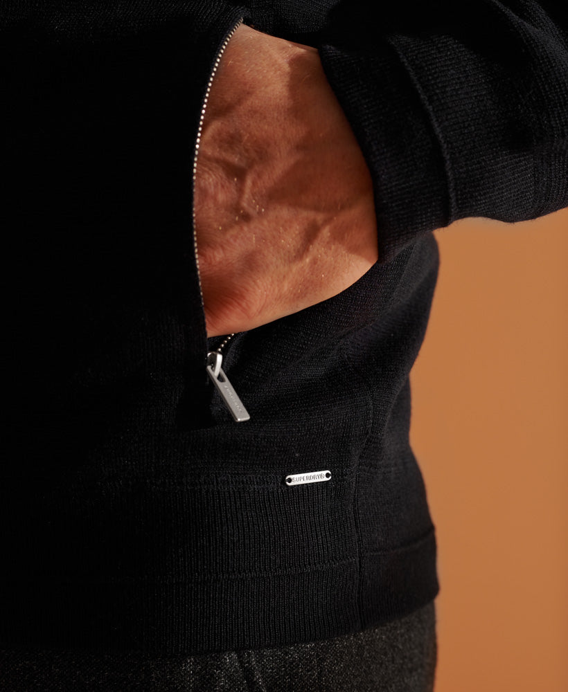 Metropolitan Zip Thru Cardigan Mens