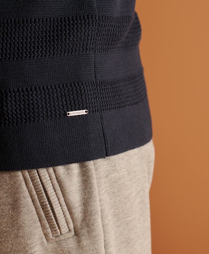 Supima Textured Crew Mens