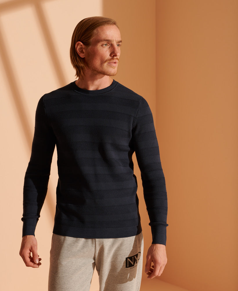 Supima Textured Crew Mens