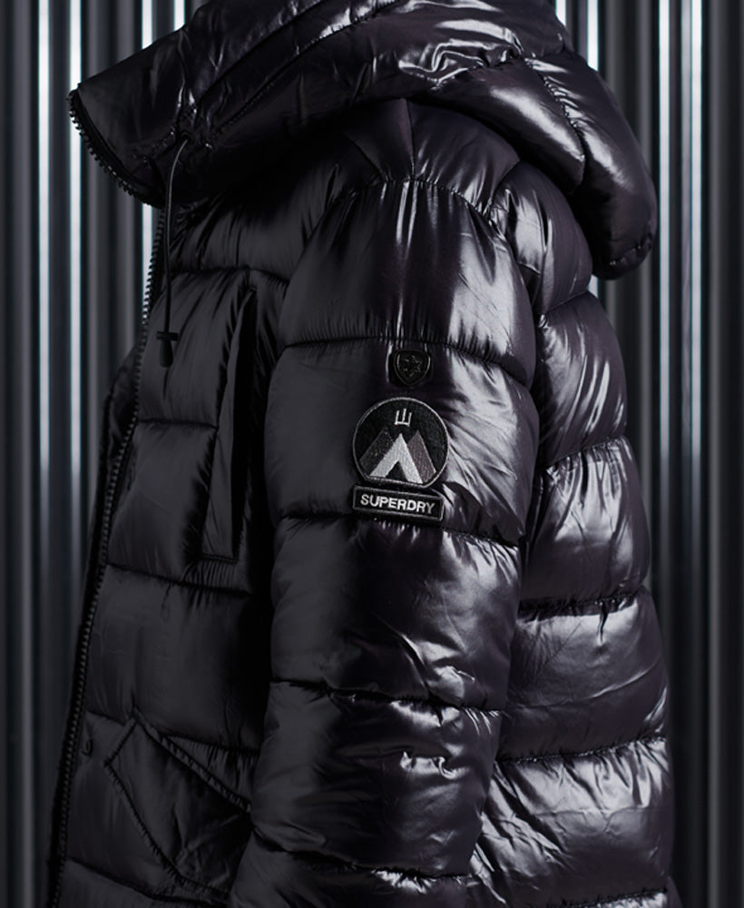 High Shine Duvet Coat Womens