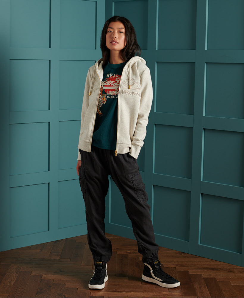 Vl Tonal Emb Ziphood Womens