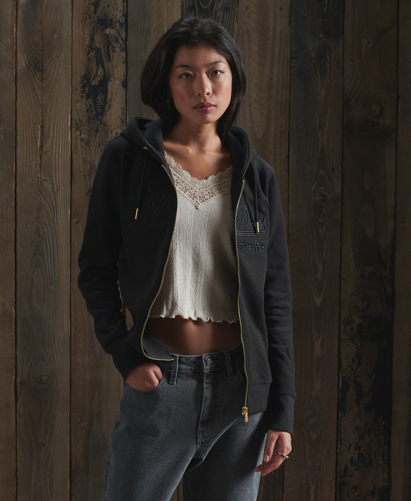 Vl Tonal Emb Ziphood Womens