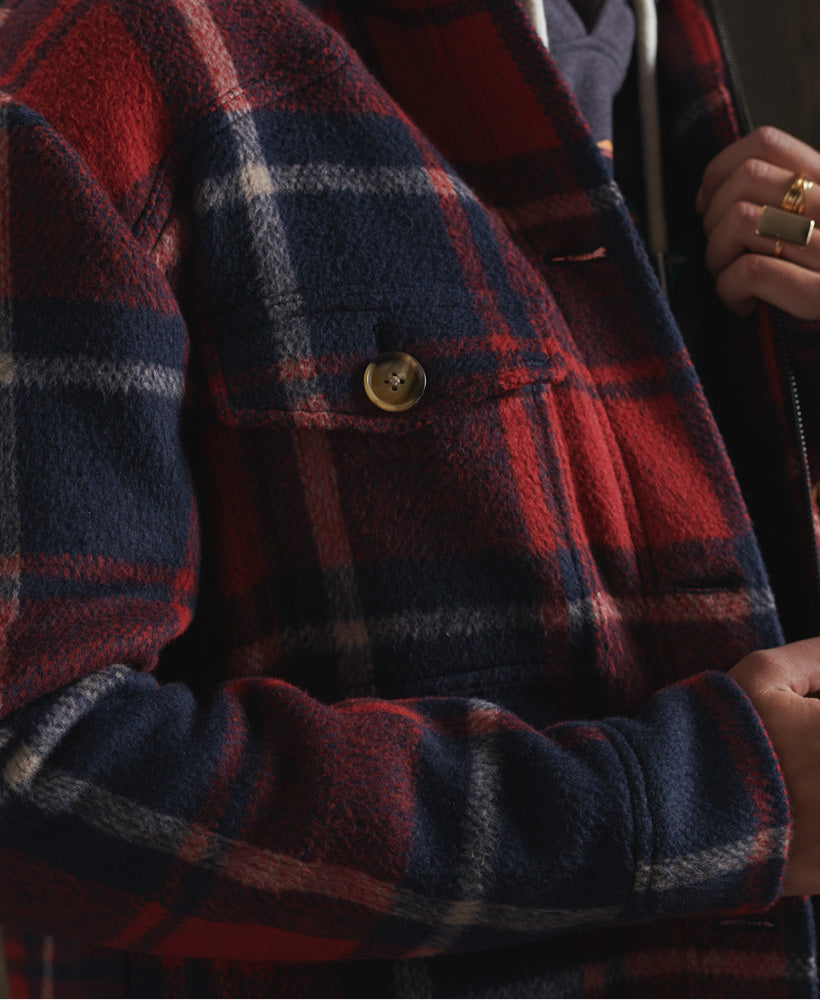 Heritage Brushed Wool Shirt Womens
