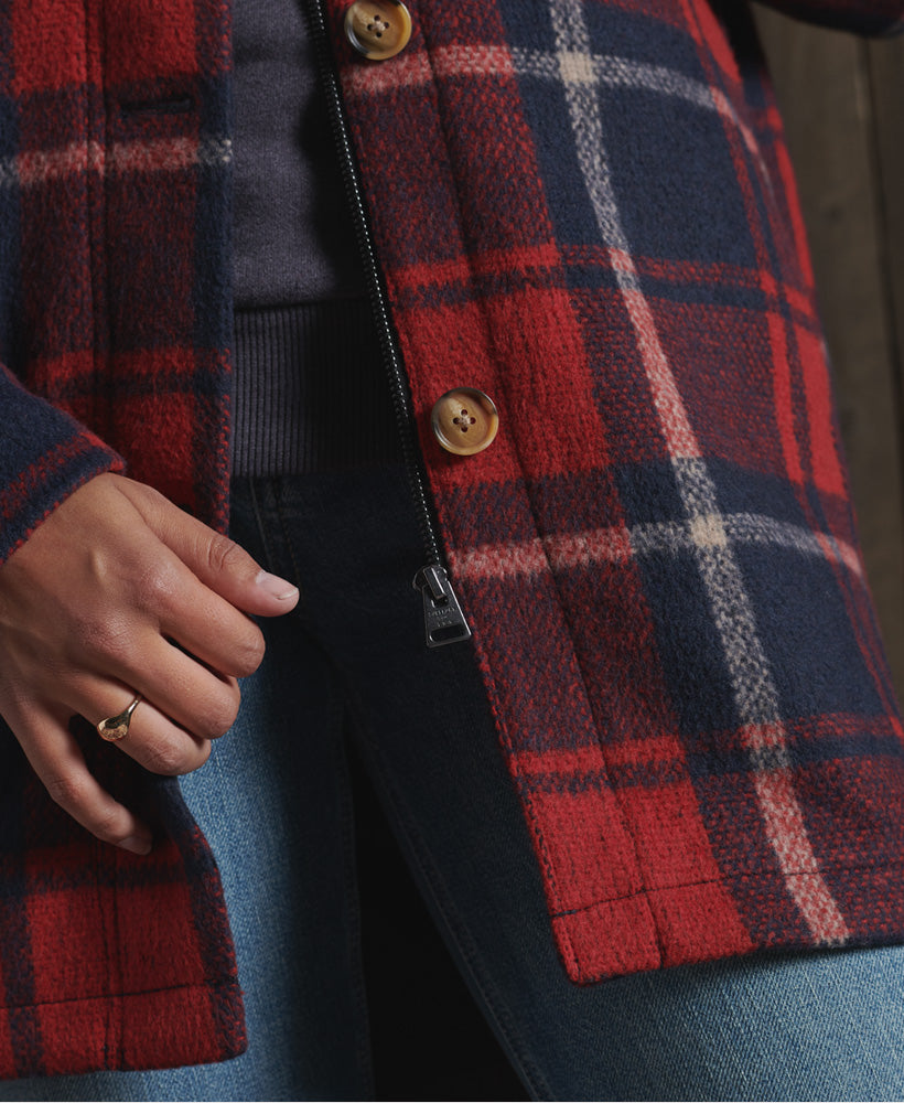 Heritage Brushed Wool Shirt Womens