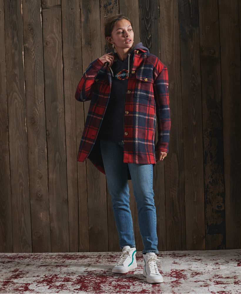 Heritage Brushed Wool Shirt Womens
