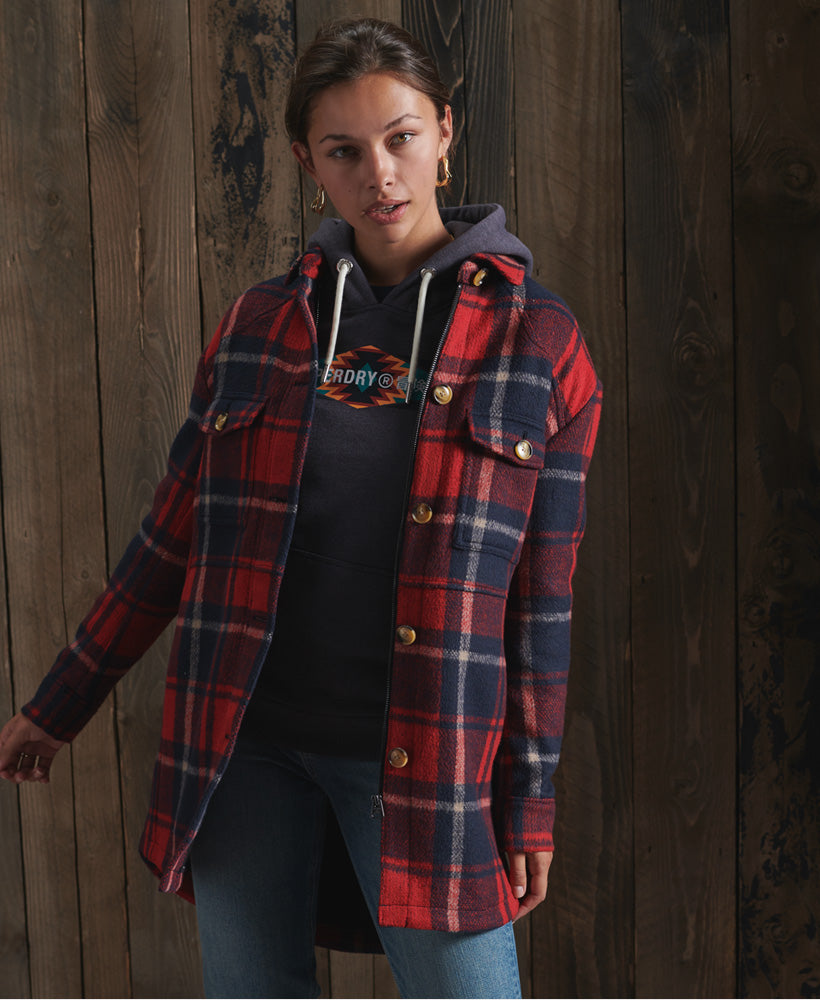 Heritage Brushed Wool Shirt Womens