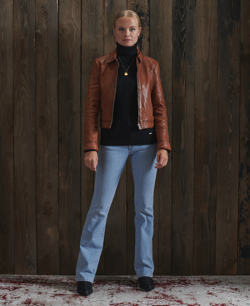 Croyde Cable Roll Neck Womens