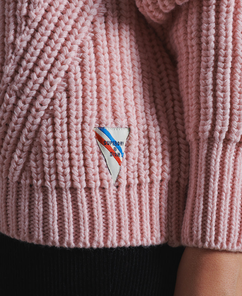 Neon Stripe Ribbed Crew Womens
