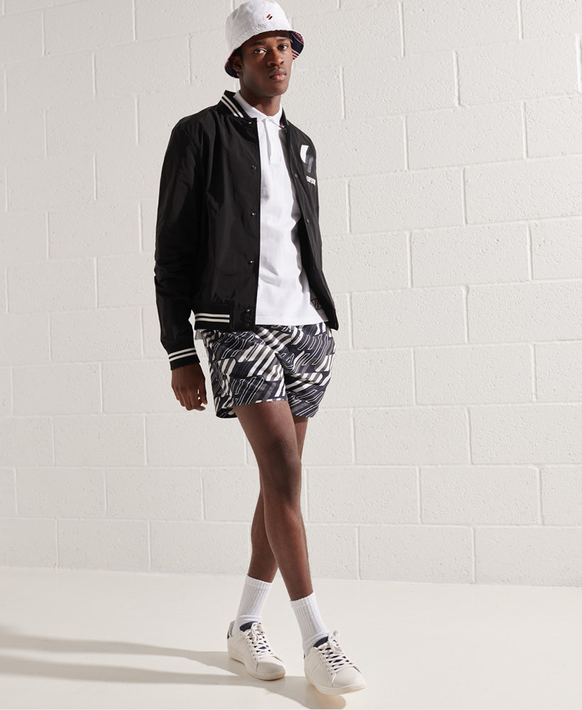 Nylon Varsity Jacket Mens