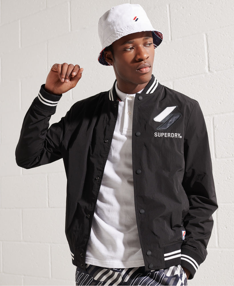 Nylon Varsity Jacket Mens