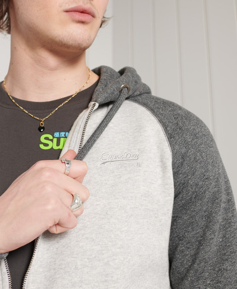 Ol Classic Raglan Ziphood Mens