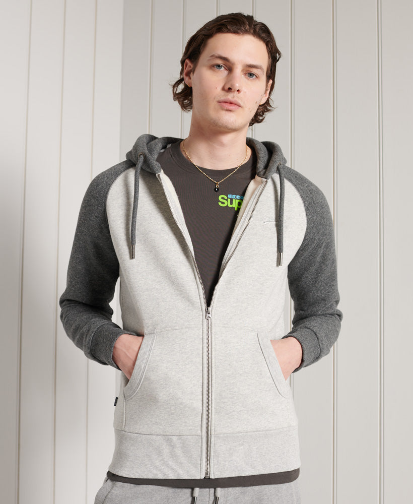 Ol Classic Raglan Ziphood Mens
