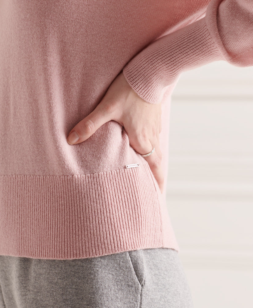 Wool Cashmere Crew Womens