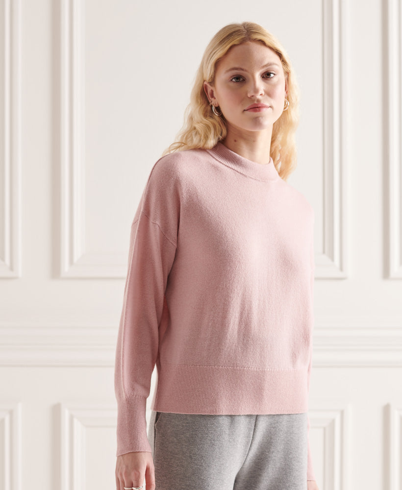Wool Cashmere Crew Womens