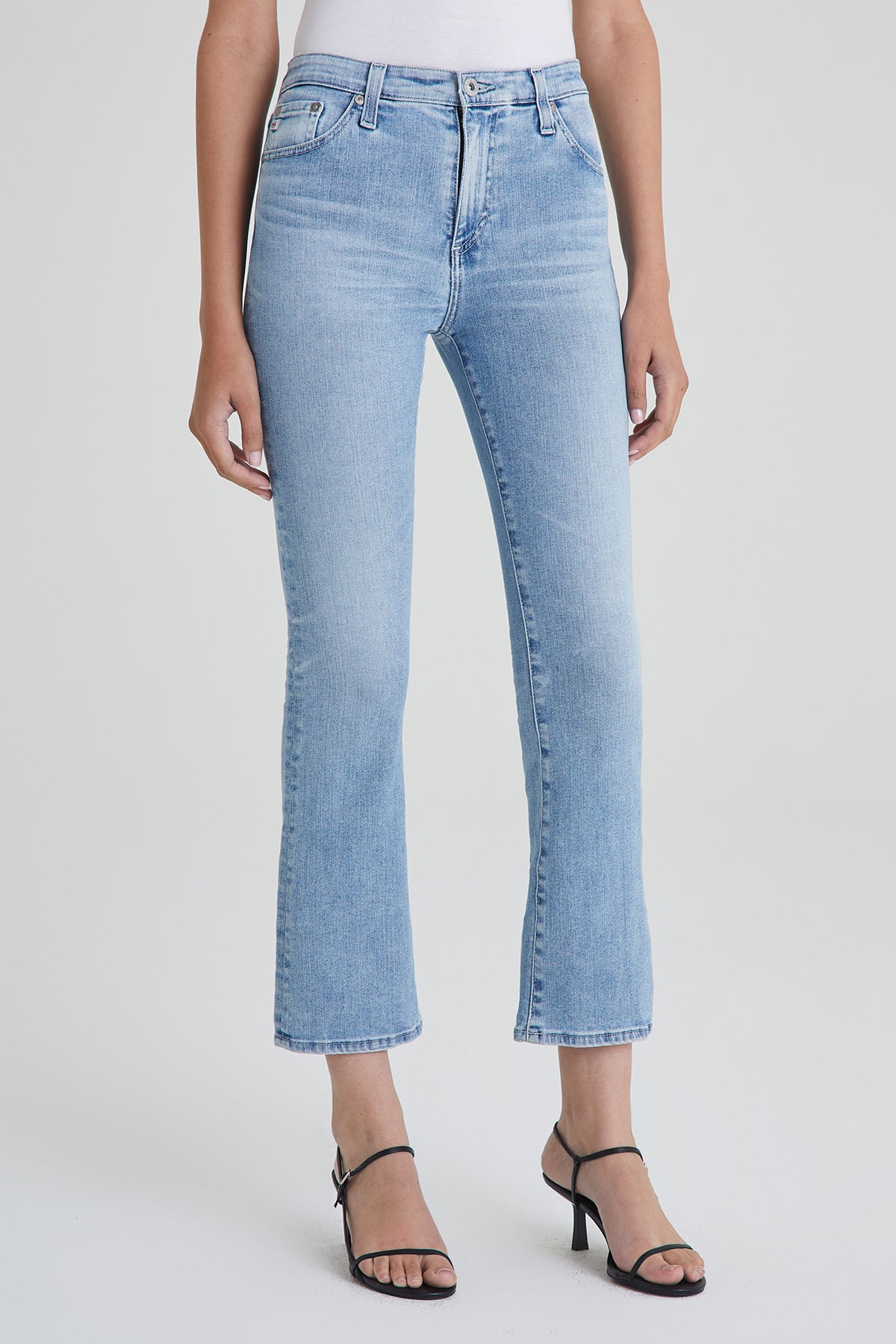 Jodi High-Rise Flare Crop Jeans Size 27