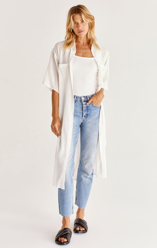 Lina Button Up Duster Femme