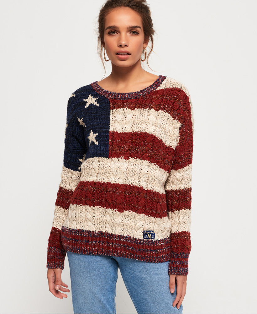 Navy/Burnt Red/Ecru