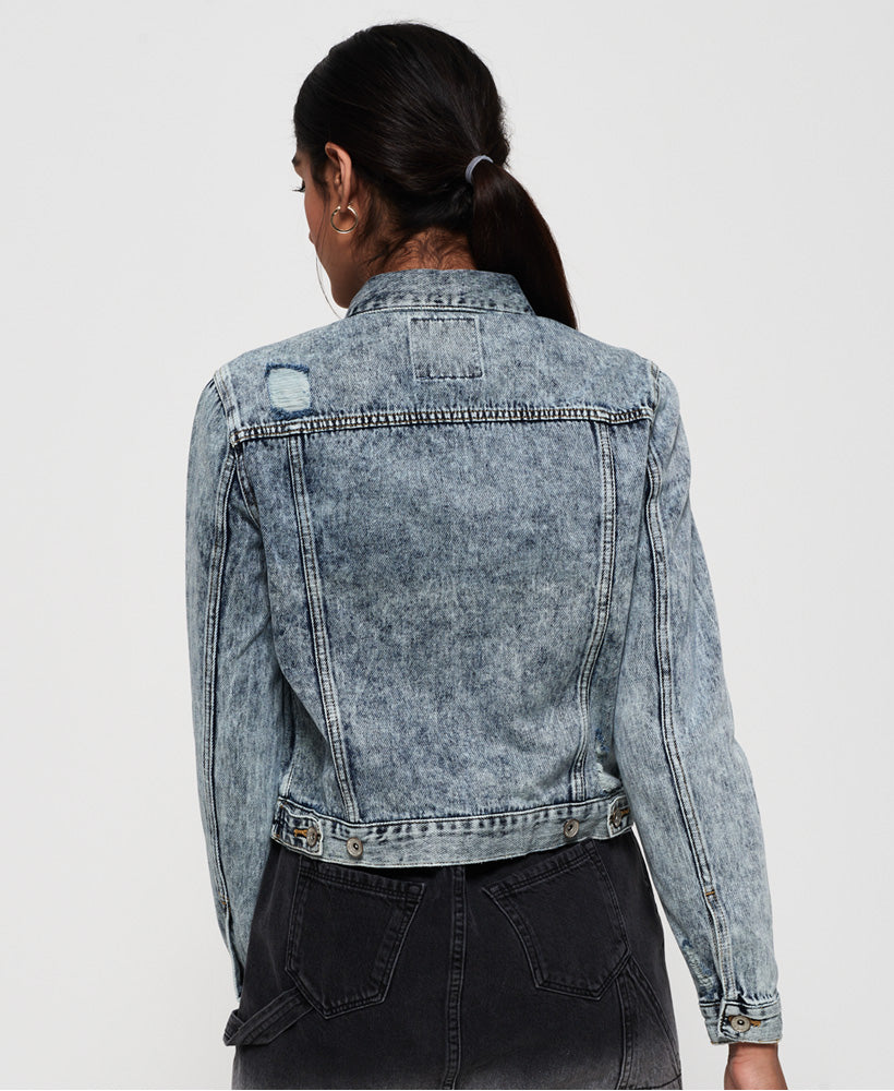 Denim Girlfriend Jacket Womens Alton Gray