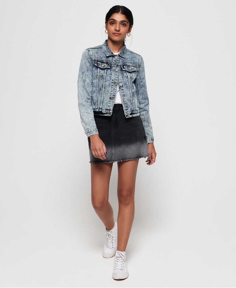 Black denim girlfriend clearance jacket