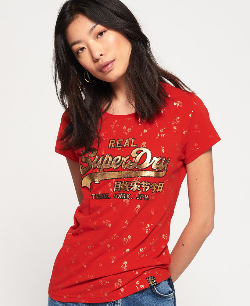 Vintage Logo Cny Floral Aop Entry Tee Womens