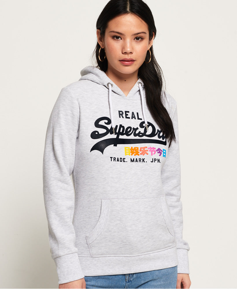 Superdry vintage logo 2025 pop entry hood