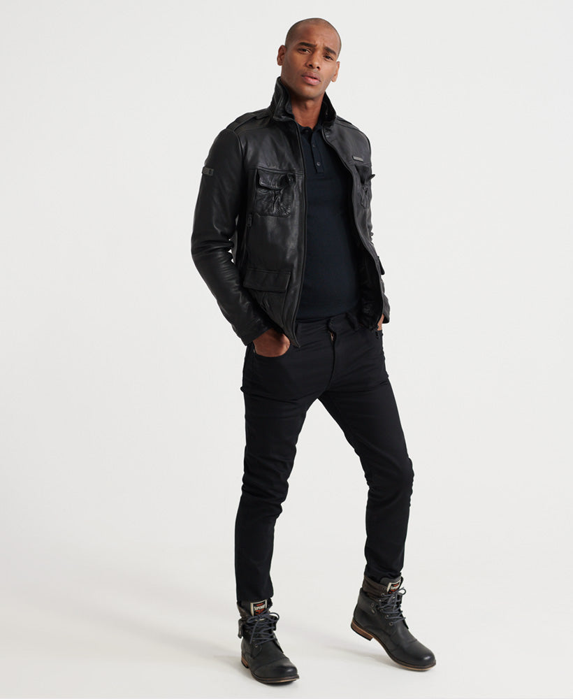 Icon Brad Leather Jacket Mens