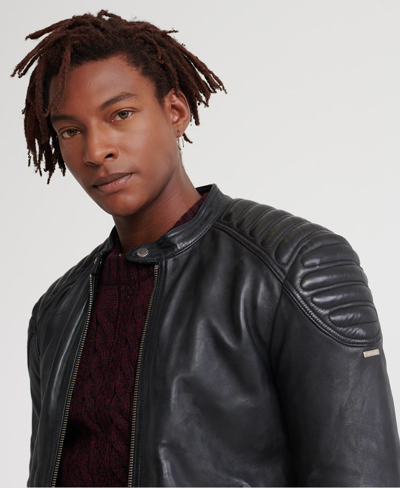 Superdry new hero 2025 leather jacket