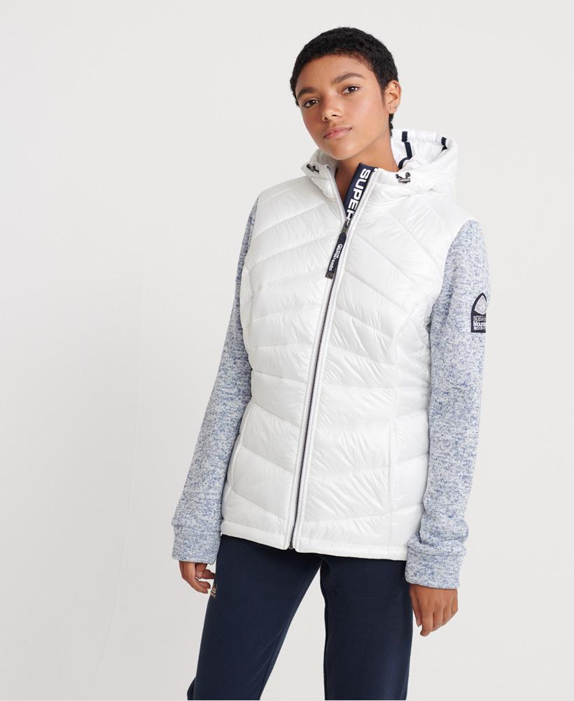 Storm Panel Quilted Hybrid Jacket Womens