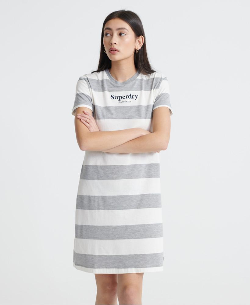 Darcy Striped T_Shirt Dress Womens