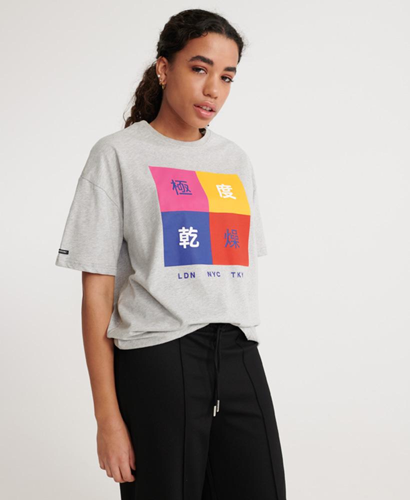Symbol Block Box Fit T-shirt Femme